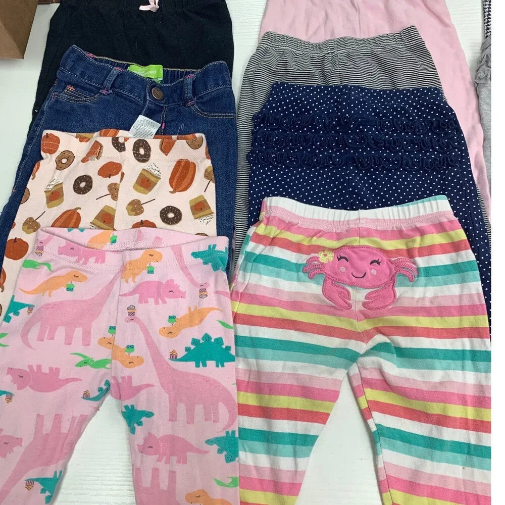 15 Baby Girls 12 Months Long Sleeve One Pieces Long Pants Clothes Lot